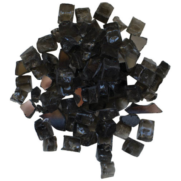 Fire Glass Media - "Dark Grey" Reflective - AMSF‐GLASS‐05