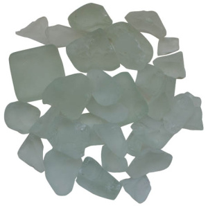 Fire Glass Media - "White" - Frosted - AMSF‐GLASS‐07