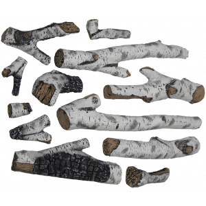 Birch 12 Piece Large Log set