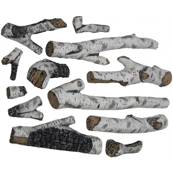 Birch 12 Piece Large Log set