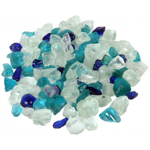 Fire Glass Media - "Ocean Blue" Small Bead - AMSF-GLASS-16