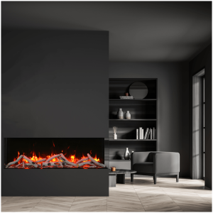 Remii BAY-SLIM 3 Sided  Smart Electric Fireplace